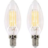 Bemko Premium LED Lamp E14 - vervangt 30W (4W) - 440lm - 2700K Warm Wit - 230V - 2 stuks