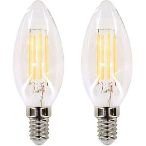 Bemko Premium LED Lamp E14 - vervangt 30W (4W) - 440lm - 2700K Warm Wit - 230V - 2 stuks