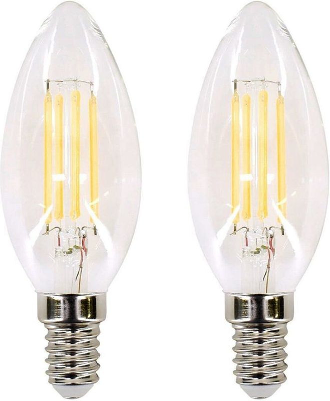 Bemko Premium LED Lamp E14 - vervangt 30W (4W) - 440lm - 2700K Warm Wit - 230V - 2 stuks