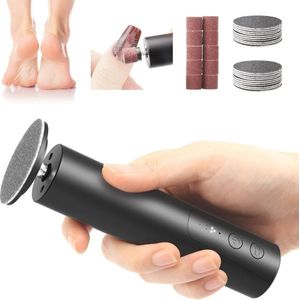 WNHB® Elektrische Eeltverwijderaar – 2-in-1 Pedicure Tool �– Oplaadbare Voetschuurmachine – Professioneel