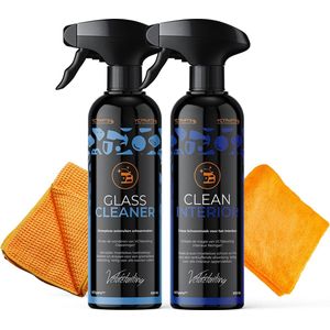 VCTparts®® Detailing Combideal Clean Interior + Glass voor Schoon Auto Interieur met Microvezel Doek [VCTdetailing™ - Detailing Producten - Detailen - Auto Wassen]