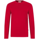 HAKRO 279 Longsleeve rood, Effen