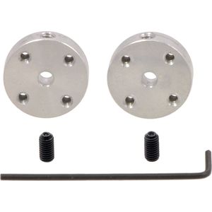 aluminium montagehub voor 3 mm as, 4-40 gaten (2-pack) Pololu 1078