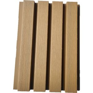 Composiet gevelbekleding - Hout composiet - Wandbekleding voor buiten - buitenpanelen - wandpanelen - sample - Kleur Rustic Eiken - sample stuk 10cm