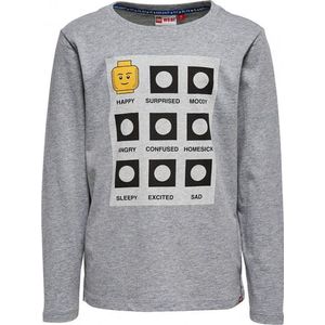 Legowear grijze jongens tshirt - Maat 128