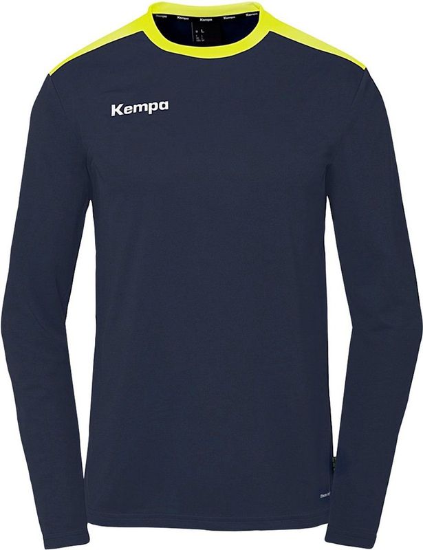 Kempa - Emotion 27 - Longsleeve - Marine/Fluo Geel