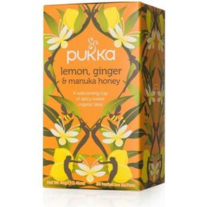 Pukka Thee Lemon, Ginger Momile, Gingera en Manuka Honey 20 stuks