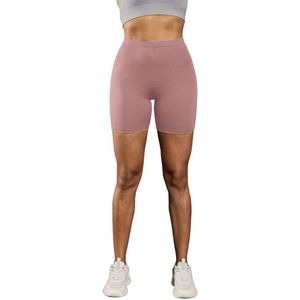 Bovista Biker Short Dames - Korte Legging - Lange Onderbroek - Bikershort - Met Pijpjes - Roze - Maat XS