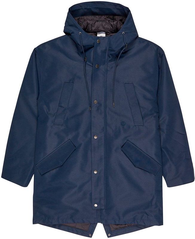 Element - Fishtail Parka - Blauw - Heren - Relax Fit - Gerecycled Polyester