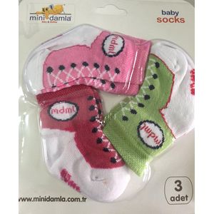 Set van 3 paar babysokken meisjes - Baby sokjes