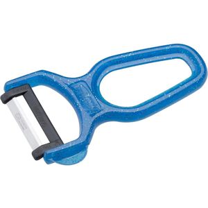 RÖR Solingen Dunschiller - RVS - Lemmet 5 cm - Heft Kunststof - Blauw Glitter