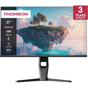 27 inch QHD Gaming Monitor - 180Hz IPS-paneel met omgevingsverlichting en Adaptive Sync