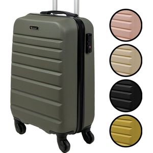 Handbagage koffer - TSA slot - Reiskoffer - Anti-diefstal - 35 L - 54 x 34 x 20 cm - Olijf groen