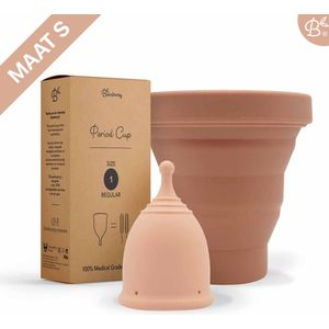 Bamboozy Set Menstruatiecup Maat S + Sterilisator - Herbruikbare Menstruatie Cup Period Menstrueren Zero Waste