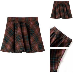 vidaXL Kinderrokje - Kinderrokjes - Kinderrok - Rokje Voor Meisje - Kinderrok 92 cognackleurig