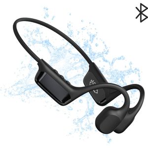 MrGoods - Bone Conduction Hoofdtelefoon V2 - Zwart - Sport Hoofdtelefoon - Waterdicht - Bluetooth 5.4 - 32GB Geheugen