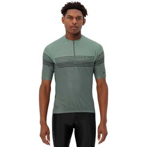 Vaude Bike Posta Half Zip Ii Korte Mouw Wielertrui Groen M Man