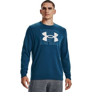 Under Armour Rival Terry Logo Crew - Deep Sea / / Onyx White