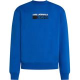 Karl Lagerfeld Jeans, Heren, Regular Logo Sweat, Regular Fit, Blauw, XS