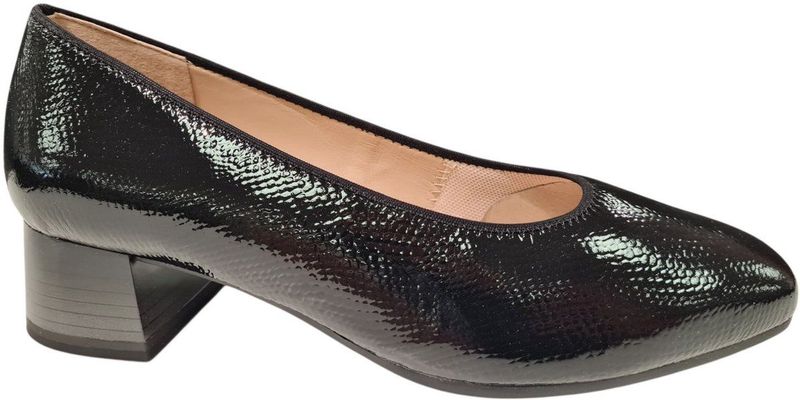 Caprice - Dames Pumps - Zwart - Lak - Breedte H