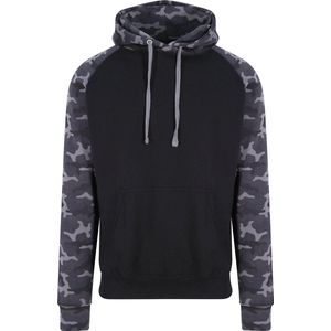 Just Hoods capuchon sweater camouflage/black voor heren - Classic Hooded Sweat - Hoodie - Heren kleding L (EU 52)