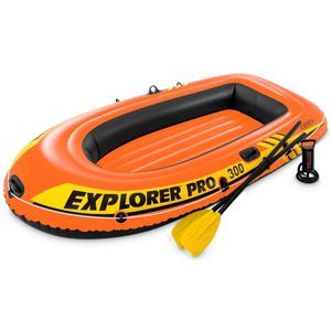 Intex Explorer Pro 300 Set - Opblaasboot - 244 x 117 x 36 cm - Inclusief peddels en pomp
