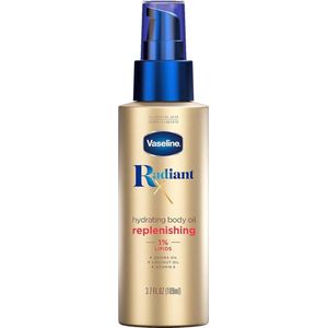 Vaseline Radiant X Hydraterende Lichaamsolie – 1% Lipiden met Jojoba-olie, Kokosolie & Vitamine E – 200 ml