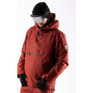 1080 DRAKE-T Mens Snowanorak | Burgundy rood | S | Wintersport Snowboard Ski Kleding