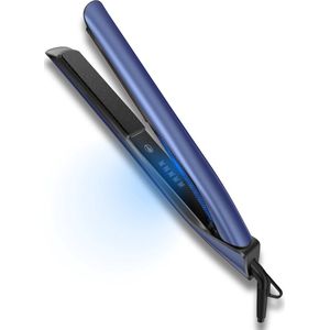Brand '82 Pro Intelligence Professionele Stijltang En Krultang - 2 in 1 - Instelbare warmte - Keramische platen - Stijl Haar - Blauw