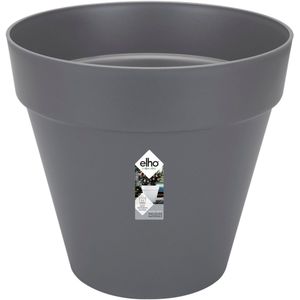 Elho Loft Urban Rond 60 - Grote Bloempot voor Buiten - Waterreservoir - 100% Gerecycled Plastic - Ø 58.0 x H 54.0 cm - Antraciet