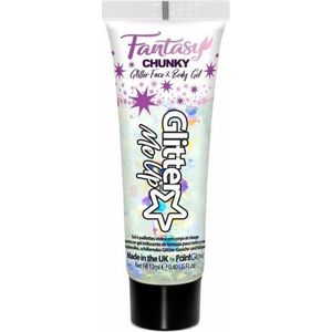 Paintglow Chunky glittergel voor lichaam en gezicht - parelmoer - 12 ml - Glitter schmink