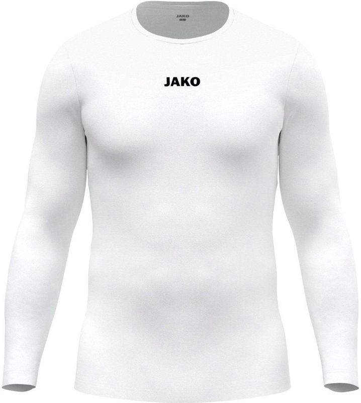 Jako - Longsleeve Function Shirt - Wit - Aansluitende Pasvorm