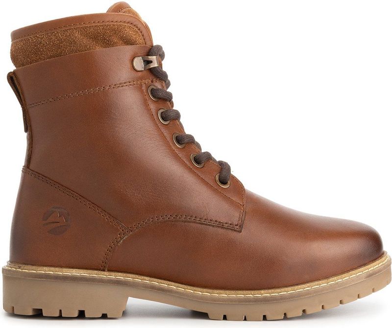 Travelin - Larvik - Veterboots - Cognac - Wolgevoerd