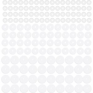 Allecto Plus - Piercingschijf voor Piercingbult 3/5/7mm - Doorzichtige Siliconen - Oorbelachterkanten - Schijfkussentjes - 200 Stuks
