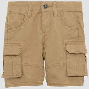 Broek - Slim-fit Bermuda - Voor Kinderen - Katoenmix - Met Cargozakken