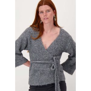 Zusss Wikkel Vest Grijs