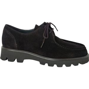 Sioux - Meredith 3141540 - Lage Veterschoen - Zwart - Suede