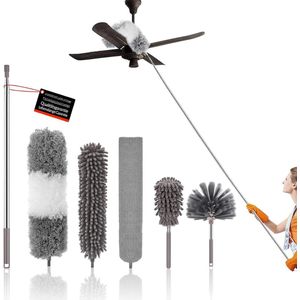 Plumeau uitschuifbaar - Professionele Plumeau Uitschuifbaar - Ragebol - Met Telescoopsteel - Uitschuifsteel - Afstoffer -