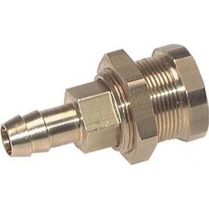 Vernikkeld Messing DN 5 Luchtkoppeling Snelkoppeling 9 mm Slangpilaar Schotkoppeling Pull-Off Double Shut-Off - CLS5-HB-BN-SV-Q-P-9