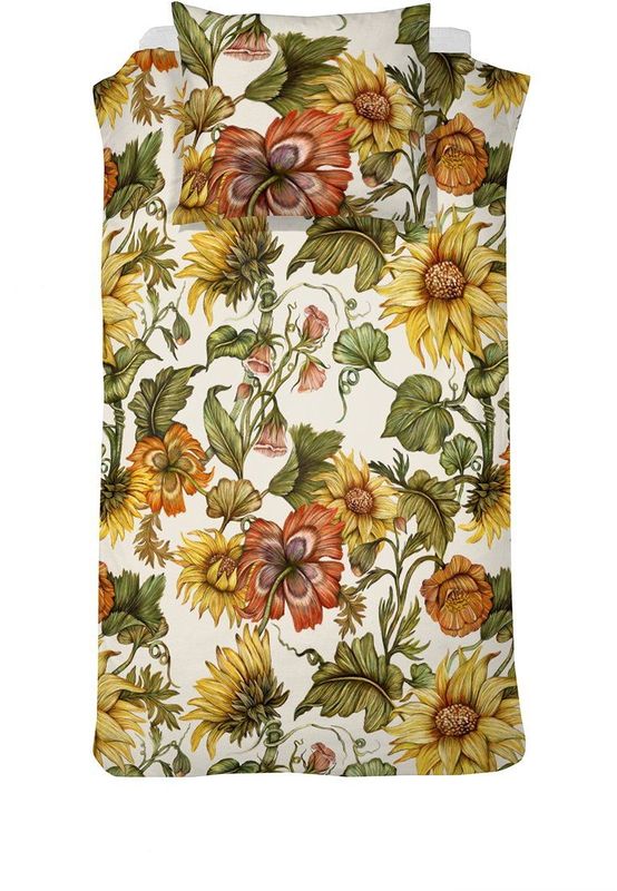 Cinderella - Serenade - Dekbedovertrek - Katoen Satijn - 140x200/220 cm + 1 kussensloop 60x70 - Okergeel