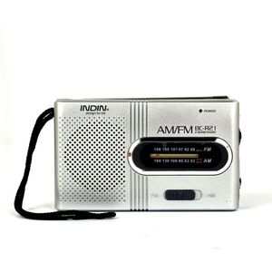 Noodbatterijradio - radio - Radio voor rampen - AM/FM-radio - Zakradio - Back-upradio voor stroomuitval - Zilver