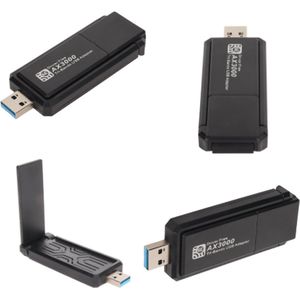 DrPhone NetConnect AX3000M WiFi 6 Netwerkkaart - Zwart - 3000 Mbps