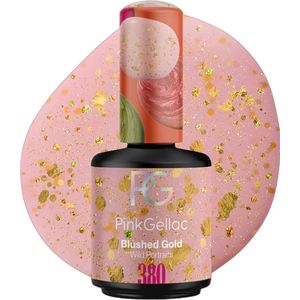 Pink Gellac Gouden Gellak Nagellak - Gelnagellak - Gelnagels Producten - Gel Nails - 380 Blushed Gold