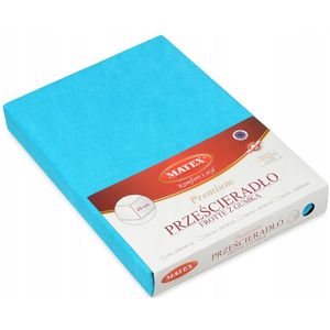 Badstof hoeslaken met elastiek 180/190x190/200 cm Turkse Blauw