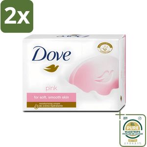 Dove - Zeep - Pink - Hydraterend - 90 g - Voordeelverpakking - 2 stuks - Dove Pink Beauty Cream Bar - Hydraterende zeep