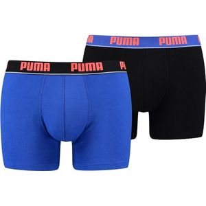Puma - Basis Boxer 2P - Boxershorts - S - Blauw