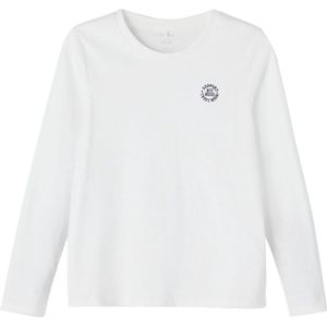 Name it Jongens Effen witte Tshirt Tano Bright White - 134/140