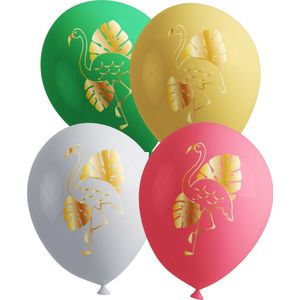 FUNIDELIA 8 Flamingo ballonnen - Verjaardag versiering voor meisjes
