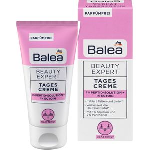 Balea Beauty Expert Dagcrème met 3% Peptide Oplossing & 1% Ectoïne, 50 ml