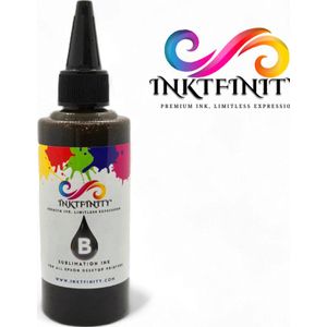Inktfinity (Y) Black | Premium Dye Sublimatie inkt | 100 ml | Geschikt voor alle Epson Printers! (Alleen geschikt voor hittepers!)